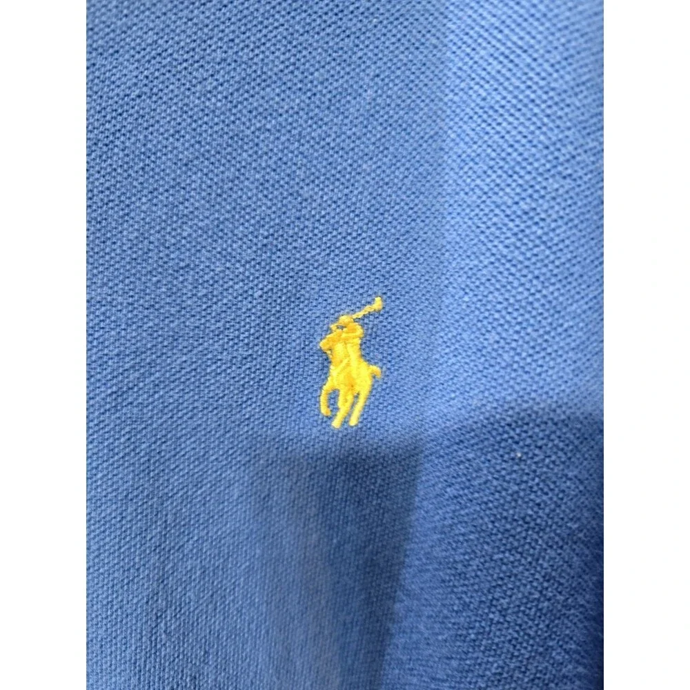 Ralph Lauren Polo Golf Mens Shirt Blue XXL Casual Yellow Pony Classic